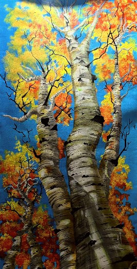Birch-Tree-Acrylic-Painting-Pallavi-Singhal-IndiGalleria-IG2072