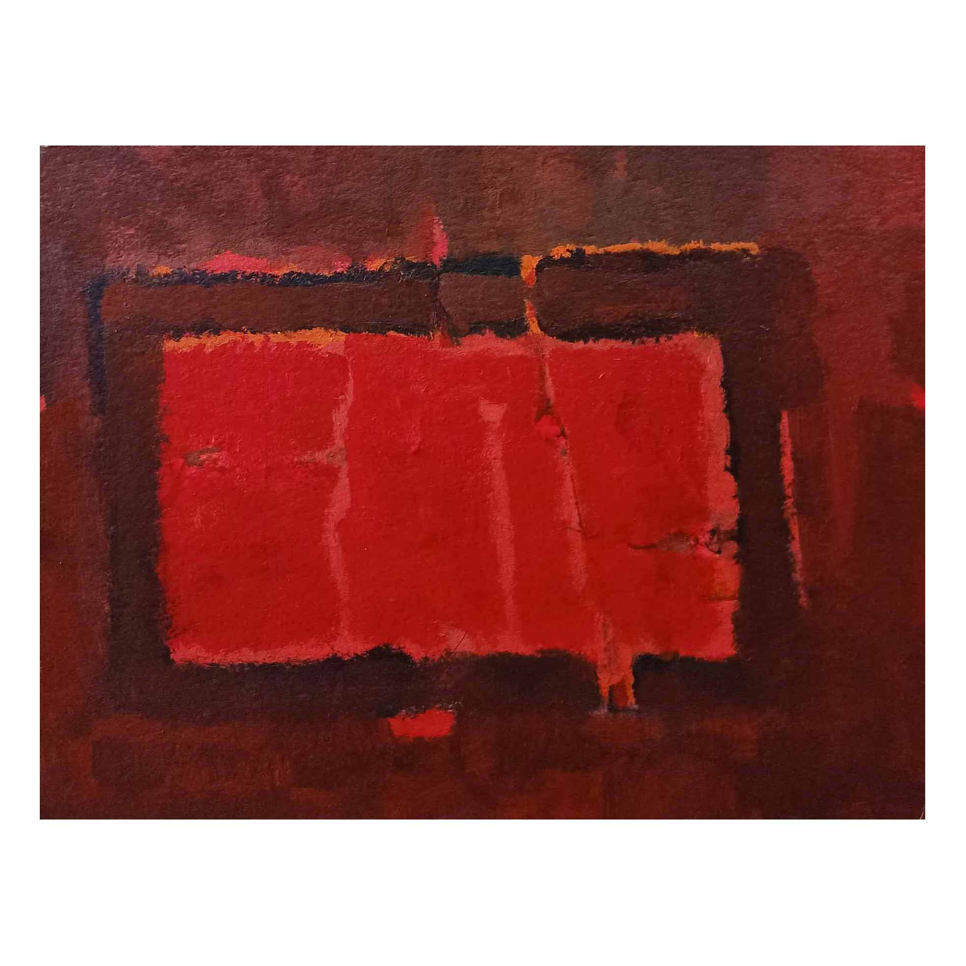 Abstract Painting with Acrylic on Paper "Abstract-7" art by Abhijeet Shantaram Ghawale