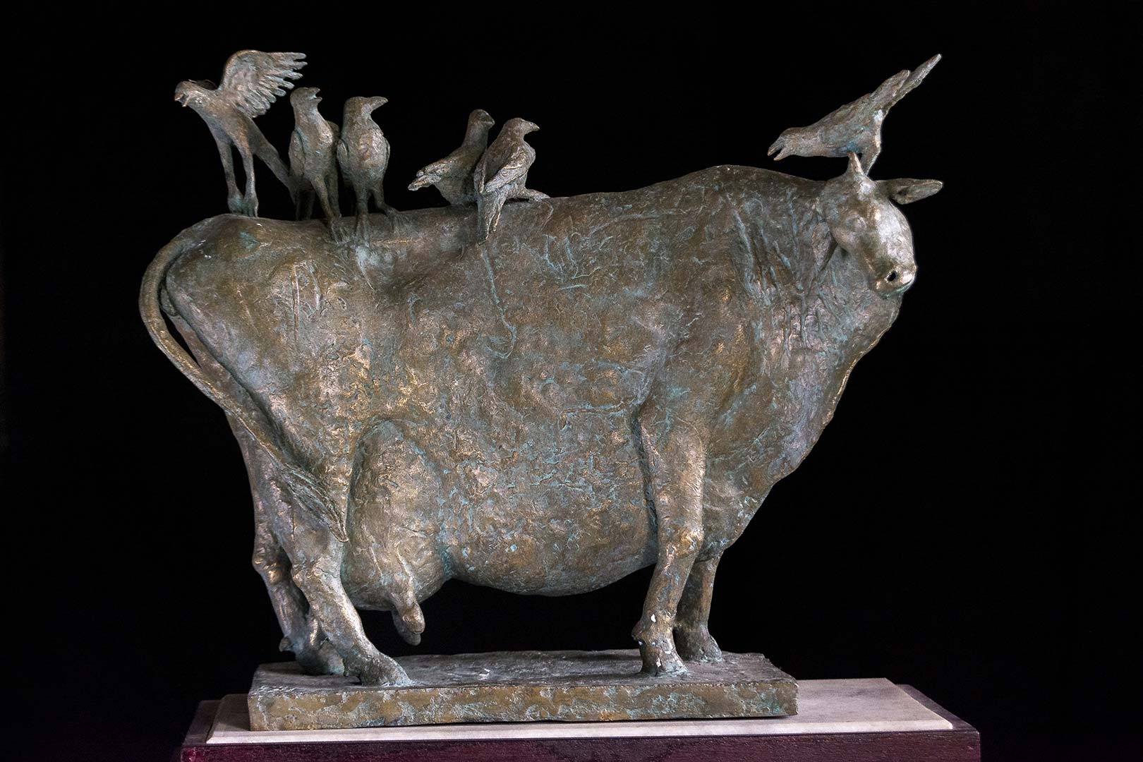 Figurative Sculpture with Bronze"We and our Synod" art by Prabir Roy