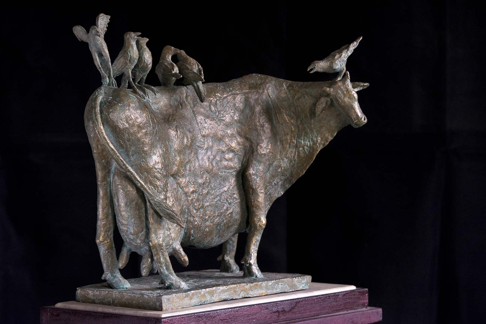 Figurative Sculpture with Bronze"We and our Synod" art by Prabir Roy