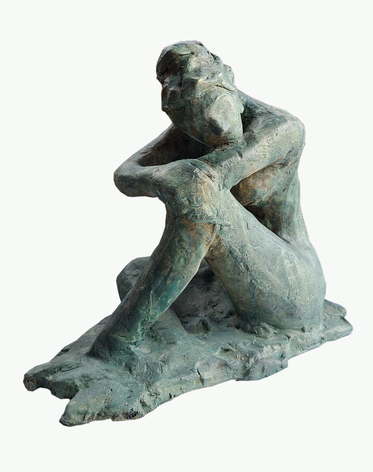 Figurative Sculpture with Bronze"Untitled-EBS4" art by Sanjiv Sankkpal