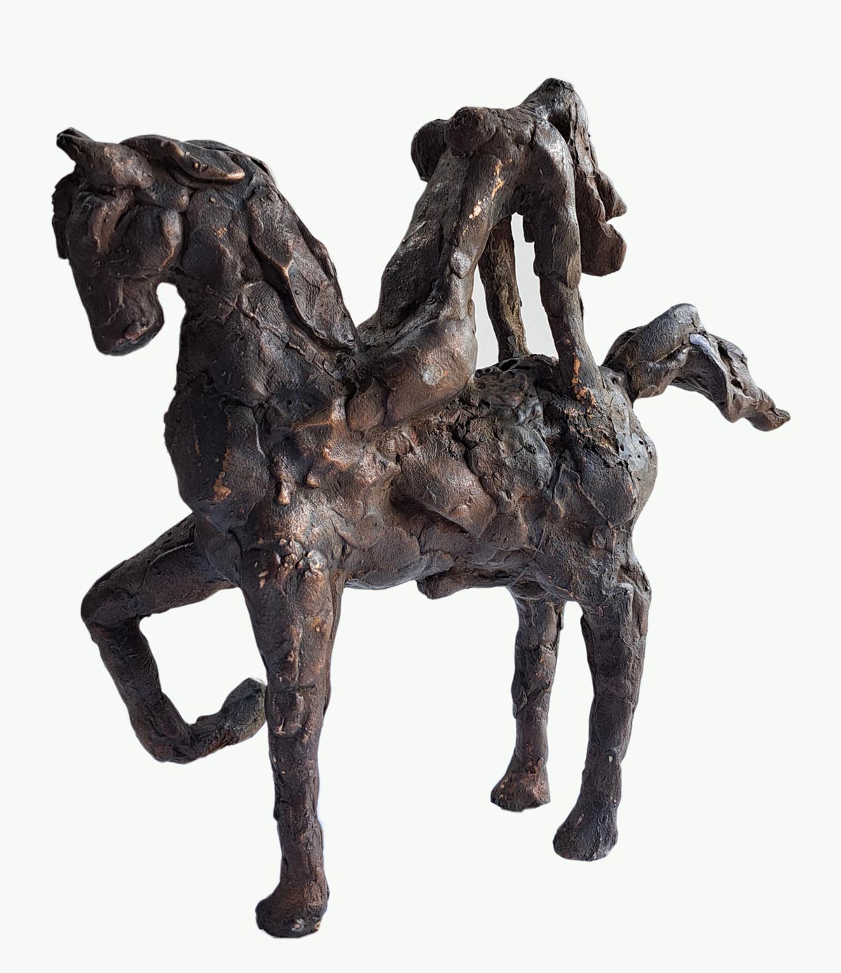 Figurative Sculpture with Bronze"Untitled-EBS5" art by Sanjiv Sankkpal