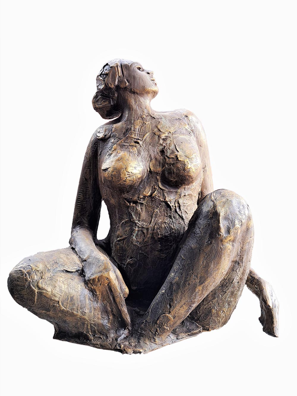 Figurative Sculpture with Fiberglass"Untitled-EFS2" art by Sanjiv Sankkpal
