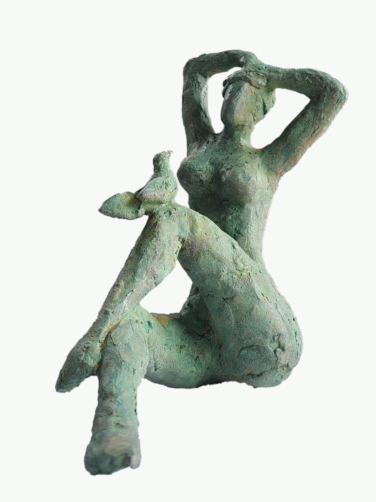 Figurative Sculpture with Bronze"Untitled-EBS6" art by Sanjiv Sankkpal