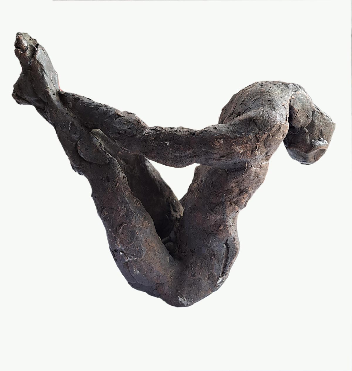 Figurative Sculpture with Bronze"Untitled-EBS12" art by Sanjiv Sankkpal