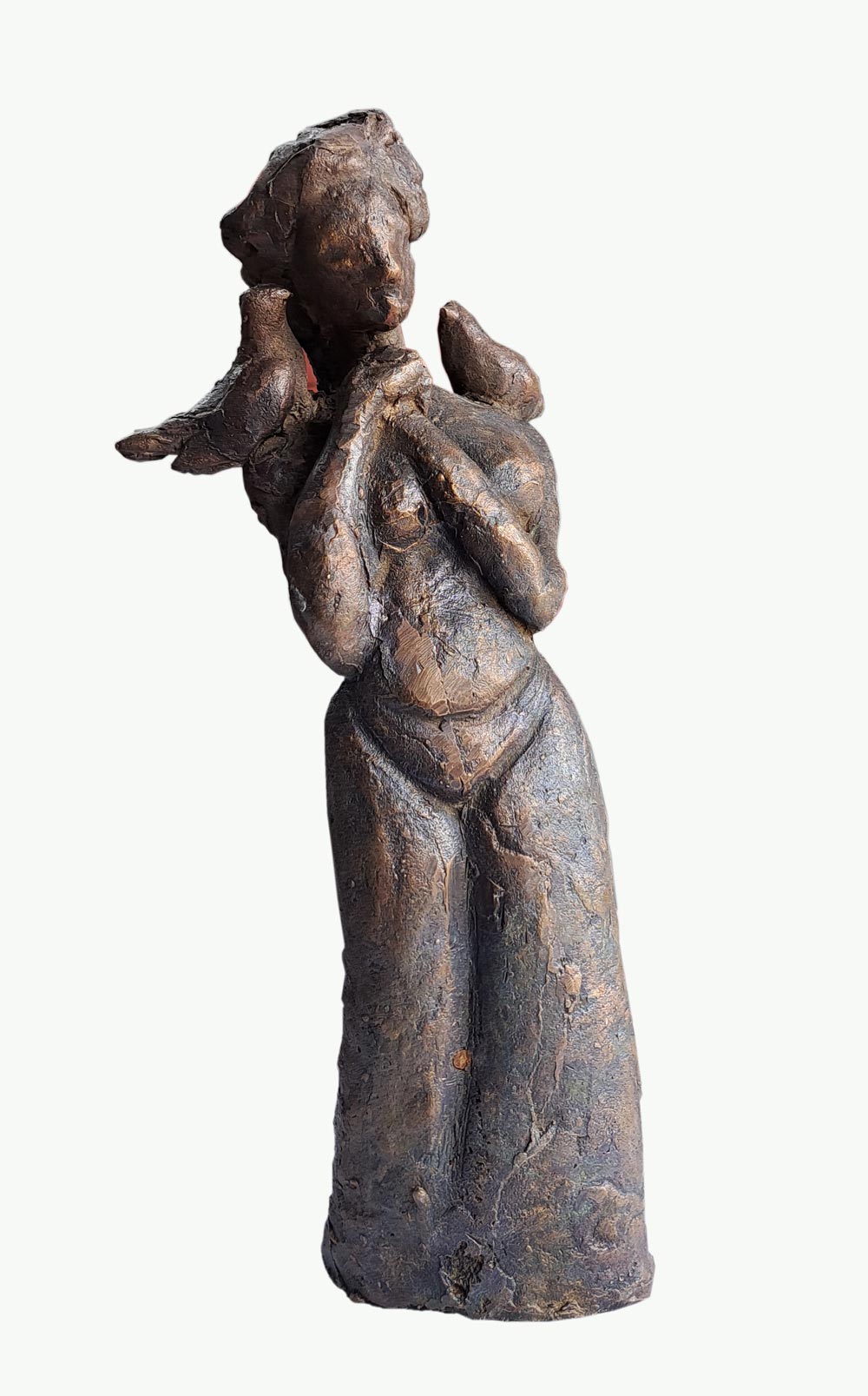 Figurative Sculpture with Bronze"Untitled-ESB1" art by Sanjiv Sankkpal