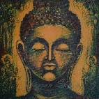 Lord-buddha-painting-acrylic-on-canvas-chaman-sharma-IG151