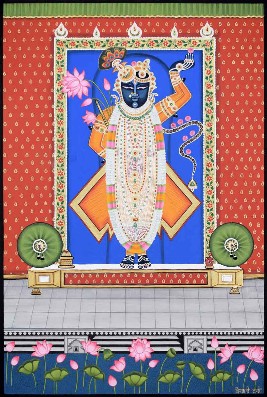 Nathdwara-Painting-Natural-color-on-fabric-Vaishali-verma-IG535-IndiGalleria