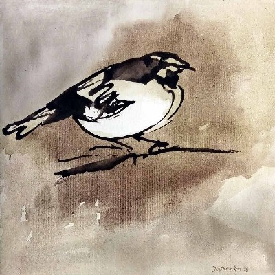 Sparrow-Acrylic-Painting-on-Canvas-Tirthankar-Biswas-IG322-IndiGalleria