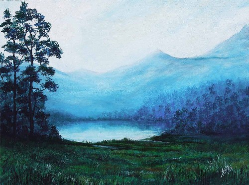 Lake-View-acrylic-on-canvas-sebi-augustian-IG1186-IndiGalleria