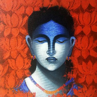 Celestial-Beauty-Sursundari-Acrylic-on-Canvas-Pratiksha-Bothe-IG1230