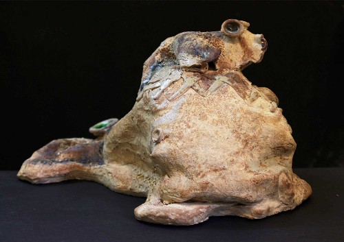 Dead-bull-sculpture-art-by-vikas-kumar-yadav-IG1253-IndiGalleria