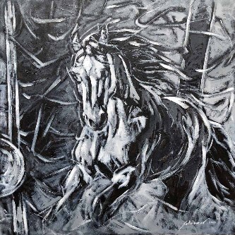 Horse-Painting-Acrylic-on-Canvas-Santoshkumar-R-Patil-IG1291-IndiGalleria
