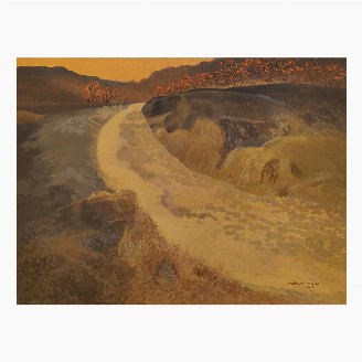 Orange-Path-Acrylic-on-Canvas-Shrikant-Jadhav-IG1553-IndiGalleria