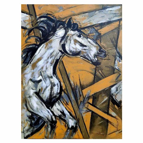 Horse-Acrylic-on-Canvas-Santoshkumar-R-Patil-IG1011