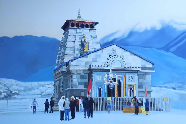 Kedarnath-Oil-Painting-on-Canvas-Sangeeta-Takalkar-IG667-IndiGalleria
