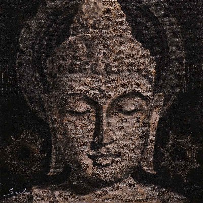 Buddha-2-Acrylic-on-Canvas-Sulakshana-Dharmadhikari-IG514-IndiGalleria