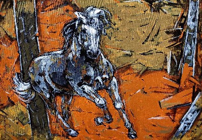 Horse-Painting-Acrylic-on-Canvas-Santoshkumar-R-Patil-IG1562-IndiGalleria