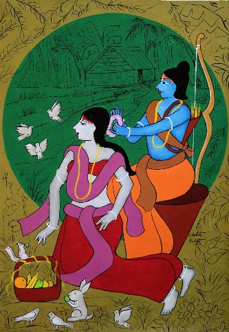 sita-ram-painting-acrylic-on-canvas-chetan-katigar-IG1692