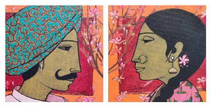 Couple-A-Acrylic-on-Canvas-Rahul-Mhetre-IndiGalleria-IG390