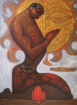 Acrylic-Painting-on-Canvas-Ramesh-Gujar-IG216-IndiGalleria