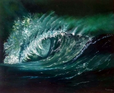 Hyperrealistic-Seascape-Painting-by-Kaustav-Jyoti-Dasgupta-IndiGalleria-IG1891