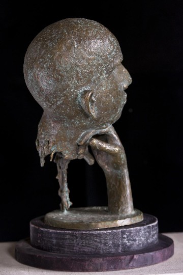 Melting-of-Thoughts-Bronze-Sculpture-Prabir-Roy-IndiGalleria-IG1544