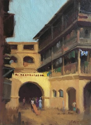 Girgaon-Oil-on-Canvas-Paresh-Thukrul-IndiGalleria-IG1628