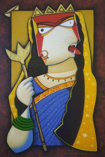 Painting-by-Arvind-Mahajan-IndiGalleria-IG1589