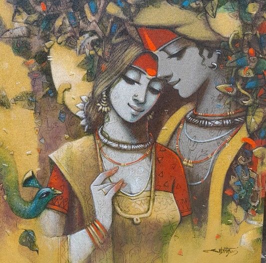 Tune-of-Love-7-Painting-Subrata-Das-IndiGalleria-IG1554