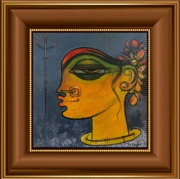 Woman-Comtemporary-Painting-Ramesh-p-Gujar-IndiGalleria-IG521
