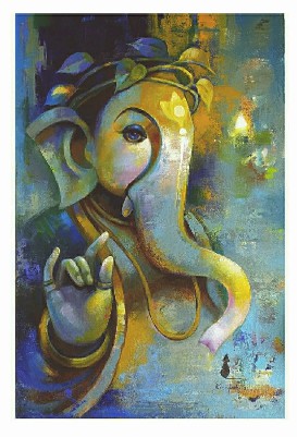Ganesha2-Acrylic-on-Canvas-Sanjay-Lokhande-IndiGalleria-IG1540