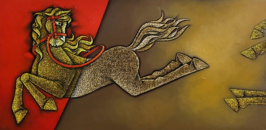 Winner-Acrylic-Horse-Painting-Satyajeet-Shinde-IndiGalleria-IG114