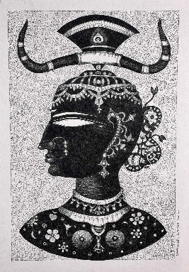 Queen-Drawing-Bhaskar-Lahiri-IndiGalleria-IG1485