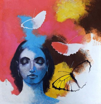 Freedom-of-Beauty-20-Painting-Kishore-Pratim-Biswas-IndiGalleria-IG1931