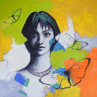 freedom-of-beauty-33-Painting-Kishore-Pratim-Biswas-IndiGalleria-IG2032