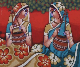 Tune-of-Bengal-Painting-Sekhar-Roy-IndiGalleria-IG1710