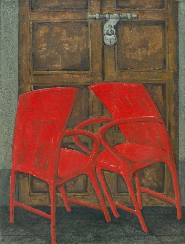 Story-of-Red-Chair-Contemporary-Painting-by-Amit-Chakraborty-IndiGalleria-IG1805