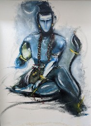 Shiva-Oil-Painting-on-Canvas-Shiv-Lal-Bagria-IndiGalleria-IG2062