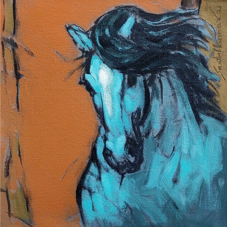 Horse-Painting-Acrylic-on-Canvas-Santoshkumar-R-Patil-IndiGalleria-IG1888