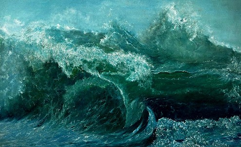 Hyperrealistic-Seascape-Oil-Painting-Kaustav-Jyoti-Dasgupta-IndiGalleria-IG1275