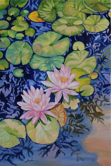 Untitled-Lotus-Painting-Sulakshana-Dharmadhikari-IndiGalleria-IG686