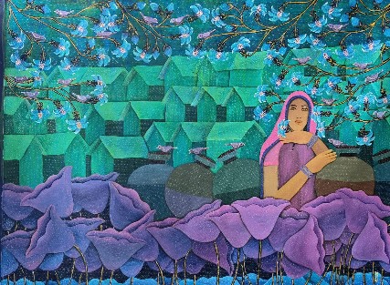 Untitled-47x35-Acrylic-Painting-Sadaf-Beg-IndiGalleria-IG2140