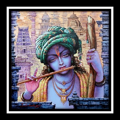 Art/Painting of Artist Jeevan Gosika, Andhra Pradesh, India